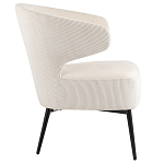 Современное мягкое кресло на металлических ножках Rakush Milk варинант исполнения - 5 | Loft Concept в Сочи