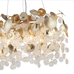 Люстра с декоративными подвесками из прозрачного стекла в форме монеток FAIRYTREE Light варинант исполнения - 5 | Loft Concept в Сочи