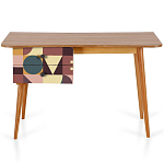 Письменный стол с принтом на ящиках Elise Desk варинант исполнения - 11 | Loft Concept в Сочи