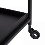 Тумба чёрная на колёсах Cabinet on Wheels варинант исполнения - 3 | Loft Concept в Сочи