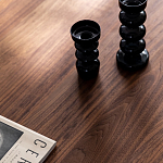 Кофейный стол овальный из дерева с 2-мя ящиками Coffee Walnut Table варинант исполнения - 6 | Loft Concept в Сочи