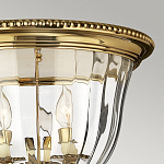 Потолочный светильник цвета латунь с прозрачным плафоном в форме чаши Hinkley варинант исполнения - 11 | Loft Concept в Сочи