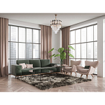 Люстра многоярусная с переплетенными металлическими элементами черного и золотого цвета и прозрачными хрустальными подвесками Empire Chandelier Crystal варинант исполнения - 12 | Loft Concept в Сочи