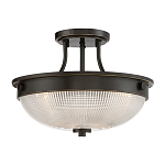 Потолочный светильник со стеклянным плафоном в виде купола Quoizel варинант исполнения - 7 | Loft Concept в Сочи