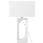 Настольная лампа на прямоугольном корпусе с тканевым абажуром One Piece Support варинант исполнения - 4 | Loft Concept в Сочи