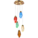 Потолочный светильник с пятью цветными плафонами Soar Colorful Lamp варинант исполнения - 3 | Loft Concept в Сочи