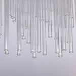 Люстра круглая с прозрачными стеклянными трубками Nembus варинант исполнения - 7 | Loft Concept в Сочи