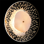 Бра с белым рельефным плафоном и стеклом с рисунком FLOW варинант исполнения - 2 | Loft Concept в Сочи