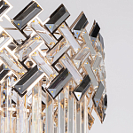 Люстра многоярусная с переплетенными металлическими элементами черного и золотого цвета и прозрачными хрустальными подвесками Empire Chandelier Crystal варинант исполнения - 7 | Loft Concept в Сочи