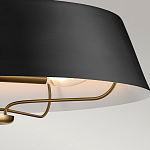 Подвесной светильник с конусовидным металлическим абажуром черного цвета Kichler варинант исполнения - 16 | Loft Concept в Сочи