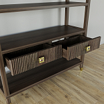 Стеллаж с двумя ящиками Elsa Dreams Walnut варинант исполнения - 3 | Loft Concept в Сочи