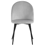 Мягкий стул в сером велюре Miruna Chair варинант исполнения - 2 | Loft Concept в Сочи