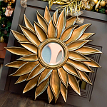 Зеркало-солнце с золотыми с лучами Rays of Peace варинант исполнения - 3 | Loft Concept в Сочи