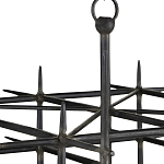 Люстра черная квадратной остроконечной формы Black Square варинант исполнения - 1 | Loft Concept в Сочи