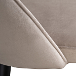 Стул велюровый серо-бежевый Schelde Gray Beige варинант исполнения - 4 | Loft Concept в Сочи