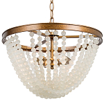 Круглая люстра с подвесками в виде круглых прозрачных бусин Transparent Beads Chandelier варинант исполнения - 1 | Loft Concept в Сочи