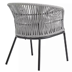 Кресло с декоративным плетением на спинке и подлокотниках Armchair Weaving варинант исполнения - 3 | Loft Concept в Сочи