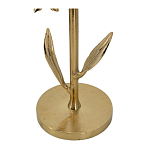 Столик с золотистым основанием в виде цветка и круглой мраморной столешницей Golden Snowdrop варинант исполнения - 4 | Loft Concept в Сочи