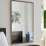 Зеркало прямоугольное в фактурной золотой раме Reflective Fabric варинант исполнения - 6 | Loft Concept в Сочи