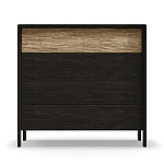 Комод 4 ящика с подсветкой на рельефном фасаде Warm Industrial варинант исполнения - 1 | Loft Concept в Сочи