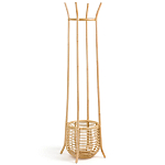 Напольная вешалка с корзиной из ротанга Trina Wicker Floor Hanger варинант исполнения - 2 | Loft Concept в Сочи