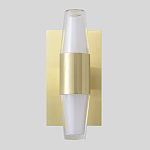 Бра с золотым основанием и прозрачным плафоном цилиндрической формы Golden Geometry варинант исполнения - 1 | Loft Concept в Сочи