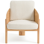 Кресло с каркасом из массива дуба Gallin Chair Boucle варинант исполнения - 2 | Loft Concept в Сочи