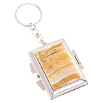 Зеркало брелок складное двухстороннее из натурального камня Оникс Silver Stone Mirrors варинант исполнения - 1 | Loft Concept в Сочи