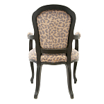 Полукресло с мягкой обивкой из льна на 4-х ножках из массива березы Gladys Armchair варинант исполнения - 2 | Loft Concept в Сочи