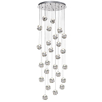 Люстра каскадня с 27-ю прозрачными шарообразными подвесами Bubbles Bocci варинант исполнения - 4 | Loft Concept в Сочи