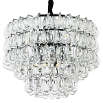 Люстра с хрустальными подвесками в виде капель Antoine Crystal Drops Chrome Chandelier 9 варинант исполнения - 1 | Loft Concept в Сочи