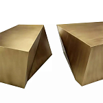 Комплект из 2-х дизайнерский журнальных столов геометрической формы Ribefyk варинант исполнения - 1 | Loft Concept в Сочи