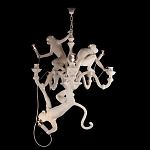 Люстра с тремя фигурами обезьян с лампочками в руках белого цвета Hanging Monkey варинант исполнения - 2 | Loft Concept в Сочи