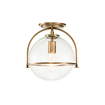 Потолочный светильник с прозрачным стеклянным шаром с эффектом пузырьков Hinkley варинант исполнения - 13 | Loft Concept в Сочи