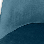 Барный стул вращающийся со спинкой Синий Велюр Vendramin Chair варинант исполнения - 4 | Loft Concept в Сочи