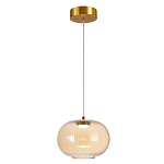 Подвесной светильник с янтарным рифленым стеклянным плафоном Ferm Living варинант исполнения - 1 | Loft Concept в Сочи
