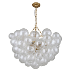 Люстра подвесная с рифлёными стеклянными шарами в форме воздушного облака Berries Chandelier варинант исполнения - 1 | Loft Concept в Сочи