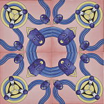 Плитка дизайнерская с узором Дива варинант исполнения - 1 | Loft Concept в Сочи