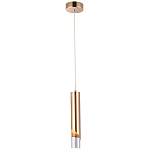 Подвесной светильник Metal Acrylic Tube Gold Hanging Lamp варинант исполнения - 2 | Loft Concept в Сочи