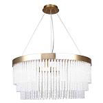 Люстра подвесная со стеклянными подвесками в виде перекрученных трубочек Nembus варинант исполнения - 1 | Loft Concept в Сочи