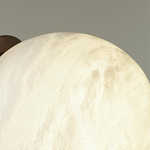 Настенно-потолочный светильник с плафоном в форме шара из алебастра Cryptocrystalline Stone варинант исполнения - 6 | Loft Concept в Сочи