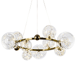 Дизайнерская кольцевая люстра с гирляндой внутри стеклянных плафонов Iona Garland Chandelier 9 варинант исполнения - 1 | Loft Concept в Сочи