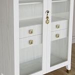 Дизайнерский шкаф витрина Elsa Dreams White с 4-мя ящиками варинант исполнения - 4 | Loft Concept в Сочи