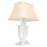 Настольная лампа хрустальная с бежевым абажуром Perfect варинант исполнения - 2 | Loft Concept в Сочи