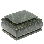 Шкатулка с зеркалом из натурального камня змеевик Stone Casket варинант исполнения - 1 | Loft Concept в Сочи