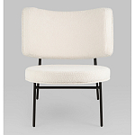 Мини-кресло District Lounge букле белый варинант исполнения - 4 | Loft Concept в Сочи