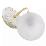 Бра с белым матовым плафоном в форме шара Round White Matte Lampshade варинант исполнения - 3 | Loft Concept в Сочи