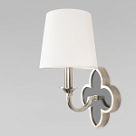 Бра с белым текстильным абажуром и фигурным основанием с зеркальной вставкой Vitorino варинант исполнения - 20 | Loft Concept в Сочи