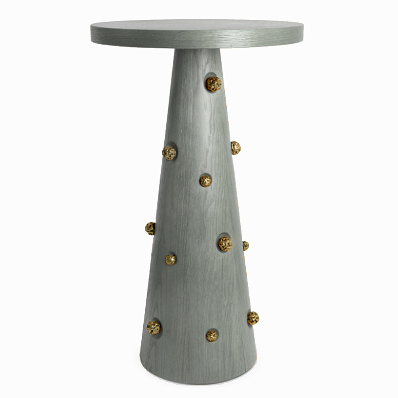 Приставной столик Okinawa Taupe Side table Серый Золотой в Сочи | Loft Concept 