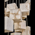 Люстра подвесная с квадратными плафонами из натурального камня Glowing Spheres варинант исполнения - 4 | Loft Concept в Сочи